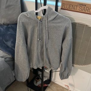 Cult Savorite, Large, Grey, Cropped Sweater